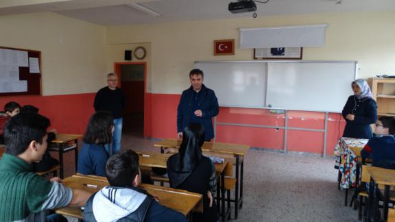 Şeker Ortaokulu ve Mehmet Bilgili Ortaokulu Destekeleme ve Yetiştirme Kurslarına Ziyaret